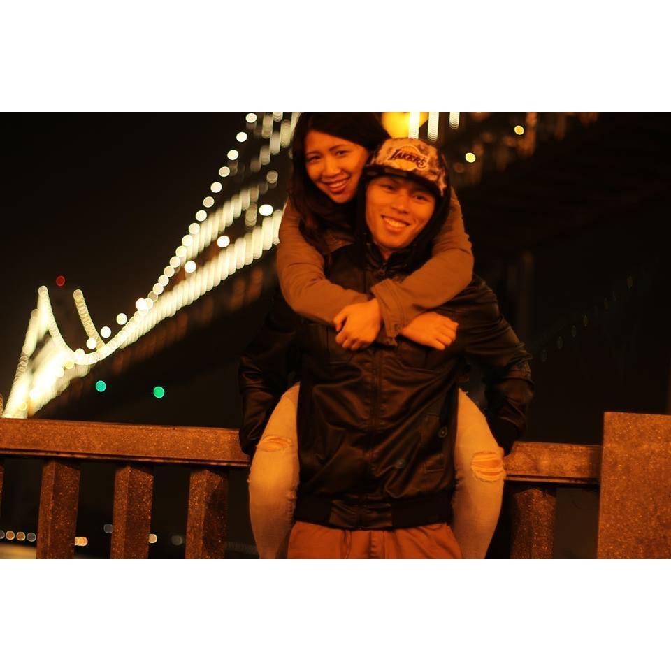 Our one year anniversary at the Bay Bridge 06/23/2014.