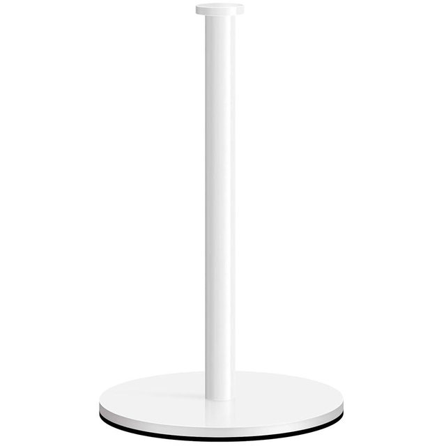 Paper Towel Holder Countertop, OBODING, White Kitchen Paper Towel Holder Stand for Kitchen and Bathroom Organization and Storage, Paper Towel Holders for Standard and Large Size Rolls (White)