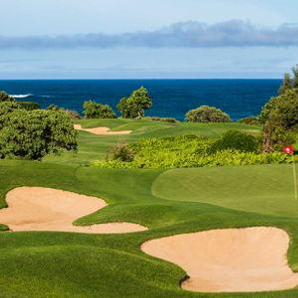 Golf round at Poipu Bay Course, Kauai