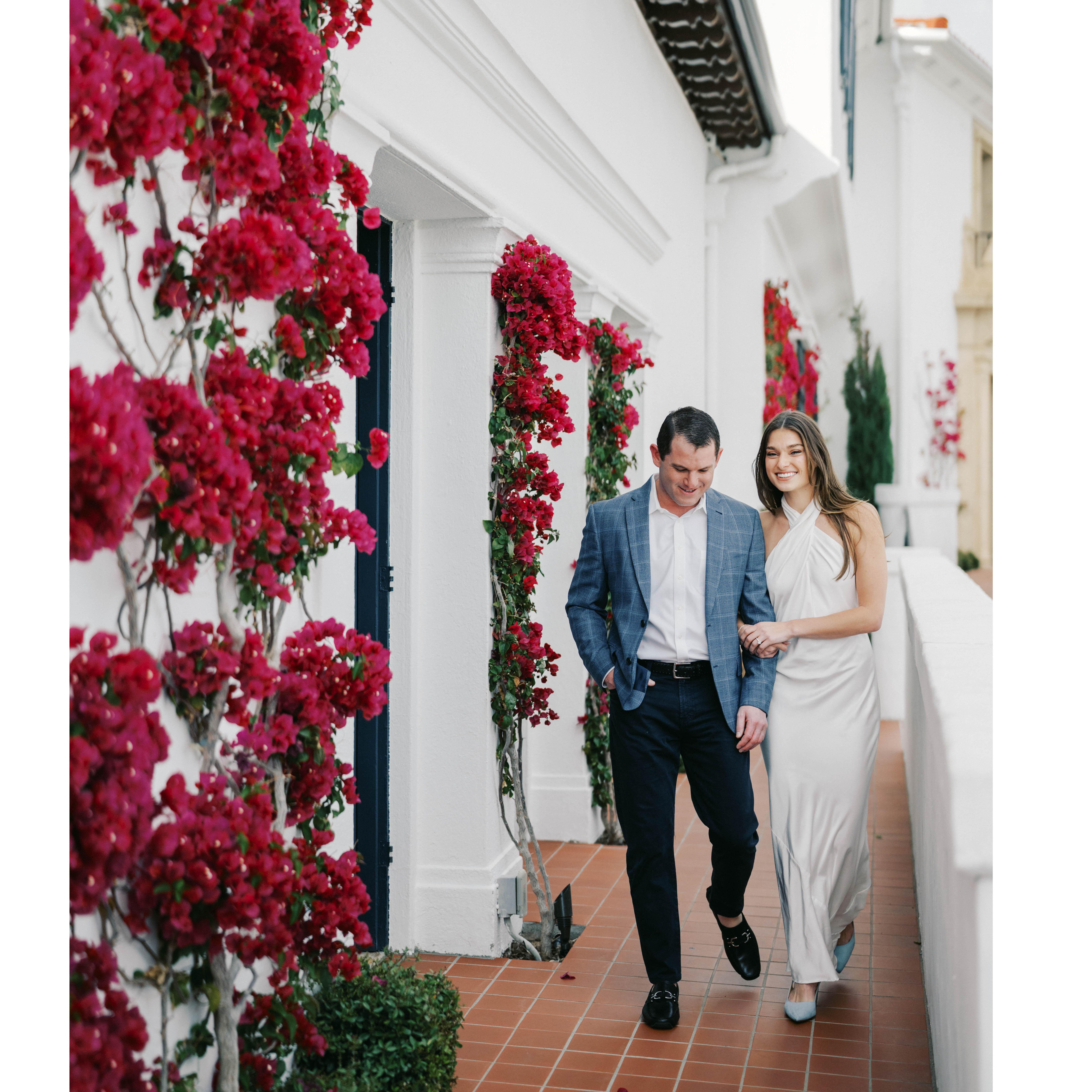 March 12, 2024- Our engagement photos at the Wrigley Mansion