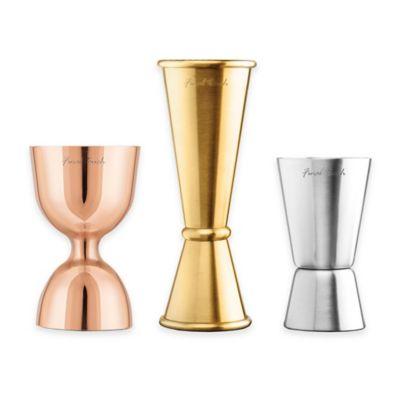 Final Touch® 3-Piece Mixed Metal Double Jigger Set