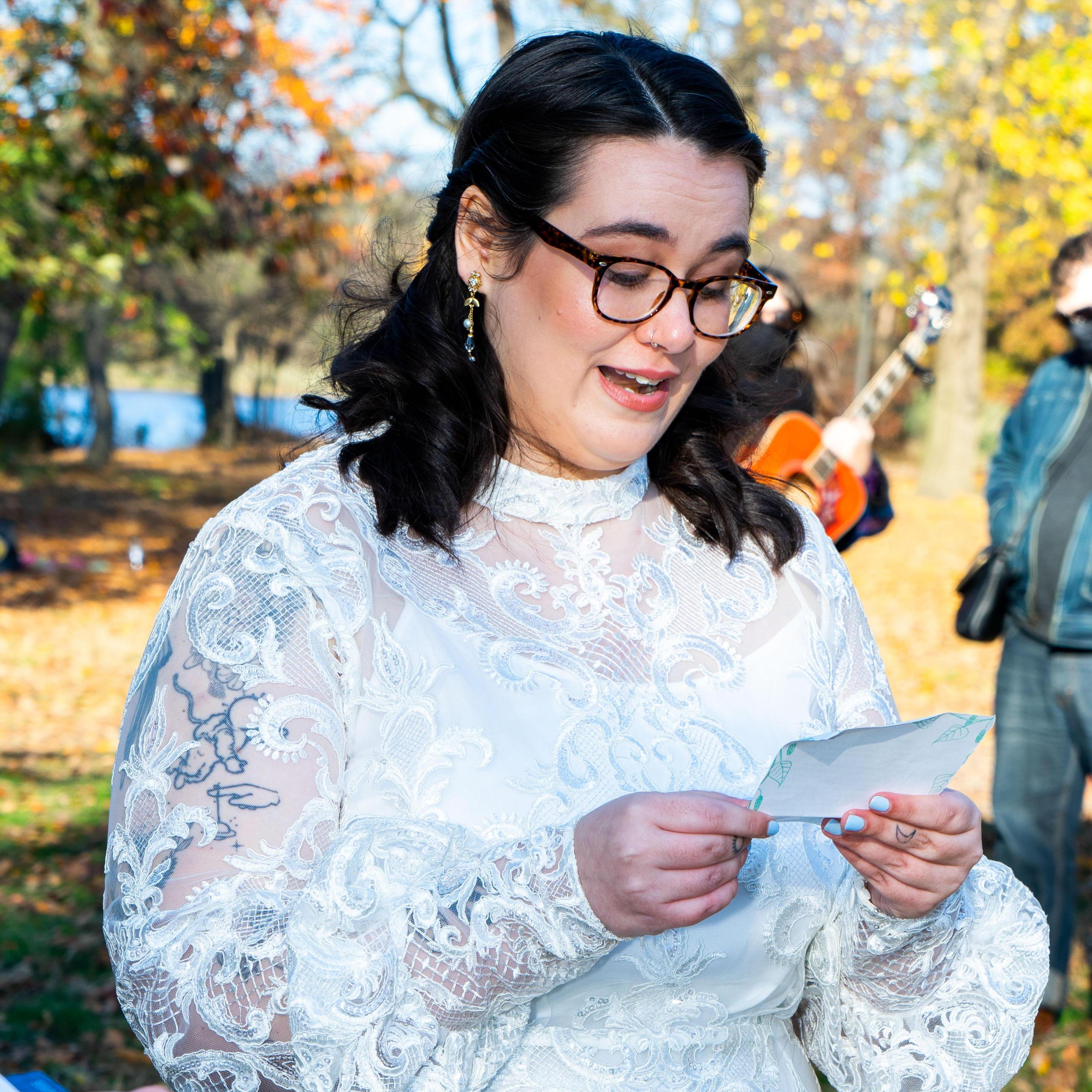 Sarah's vows to Alex