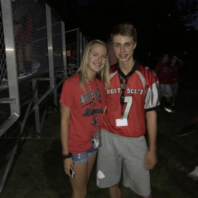 Our first ever picture together! Fall of 2017!