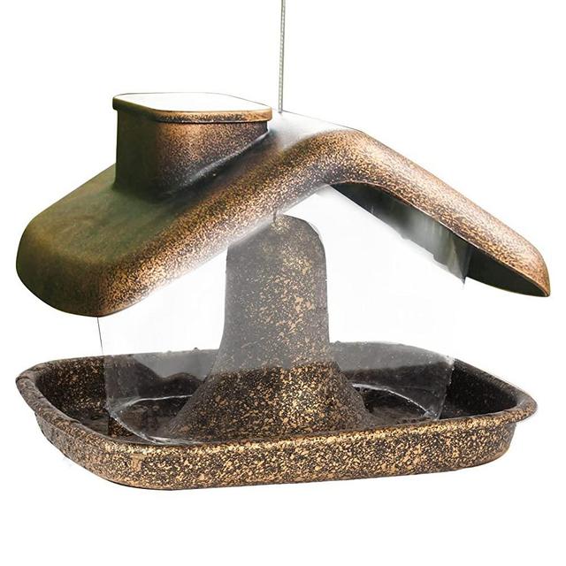 FUNPENY Hanging Wild Bird Feeder, Panorama House Bird Feeders and Garden Decoration for Bird Watchers and Children