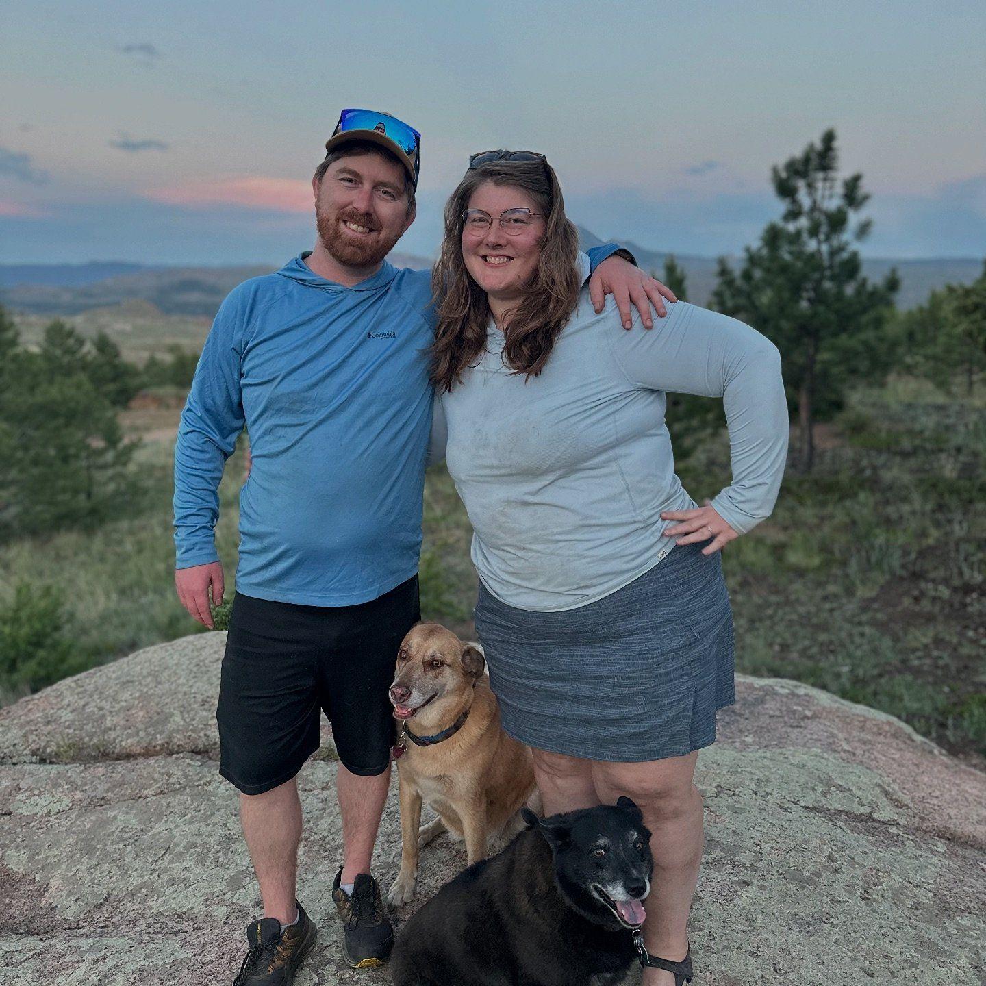 Camping with our dogs Lilly & Taichi.