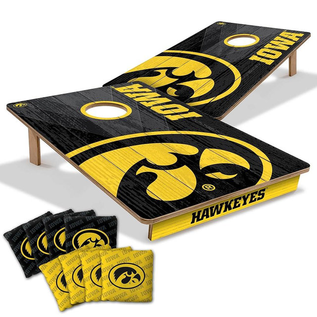 YouTheFan NCAA 2’ x 3’ Wood Cornhole Game with Logo Bags