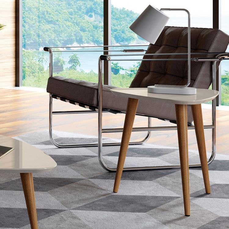 Manhattan Comfort, Utopia High Triangle End Table with Splayed