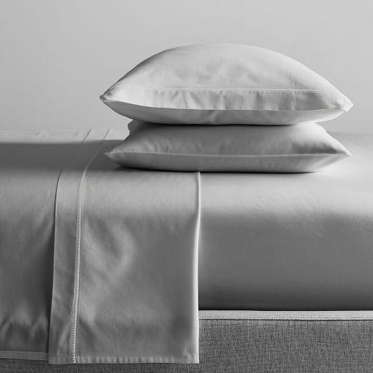 400-Thread-Count Organic Sateen Sheet Set - Platinum