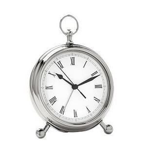 Pocket Watch Clock, Medium, Nickel finish