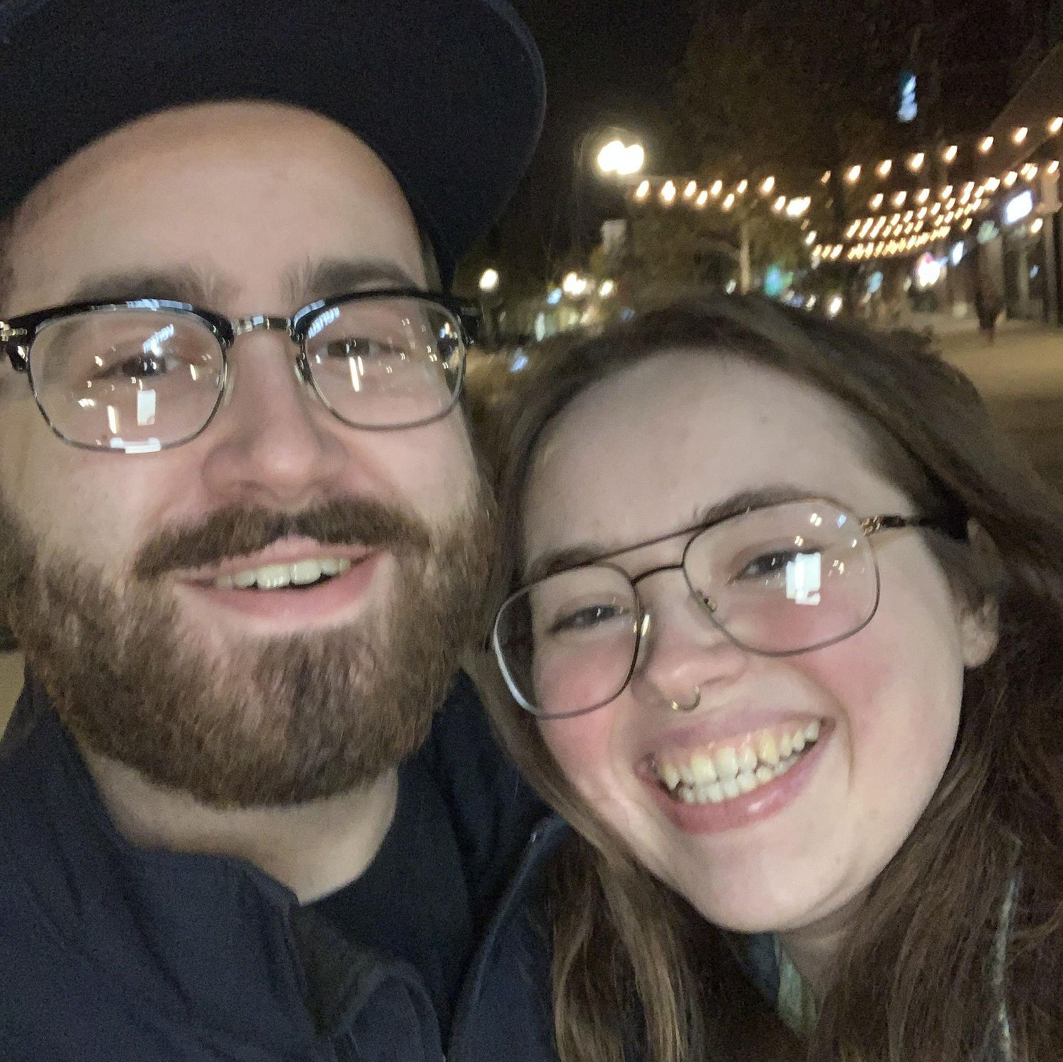 Scott's favorite photo of us, taken at Pinecrest. Warrensville Heights, 2023.