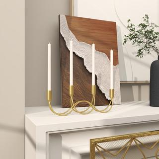 Gold Contemporary Candelabra