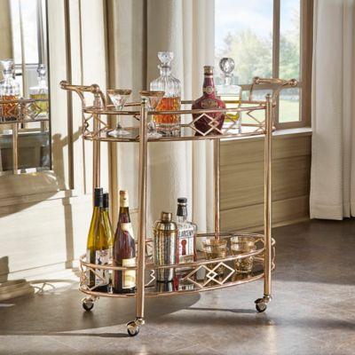 iNSPIRE Q® Granville Bar Cart in Rose Gold