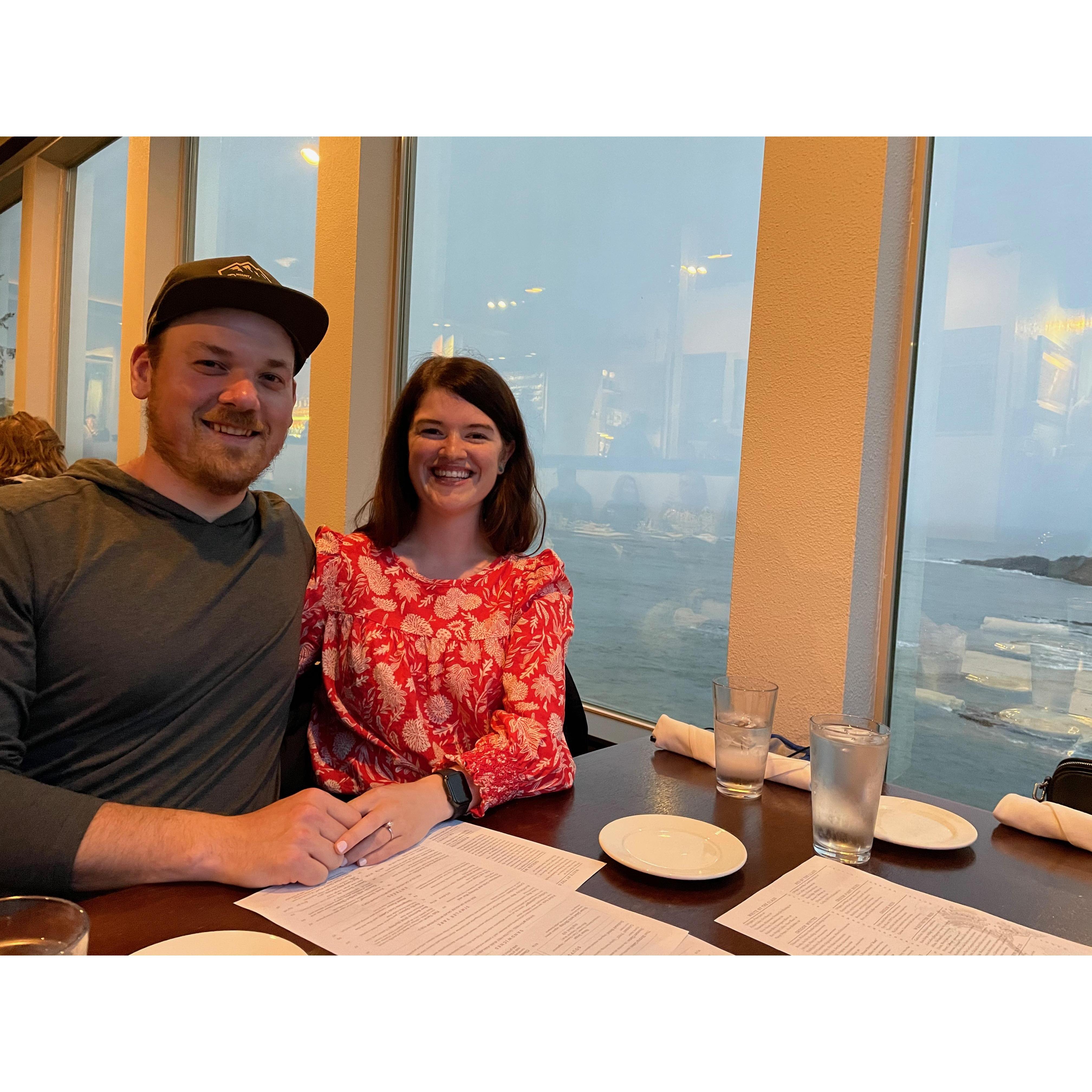 A fancy dinner out after 14 months of lockdown!