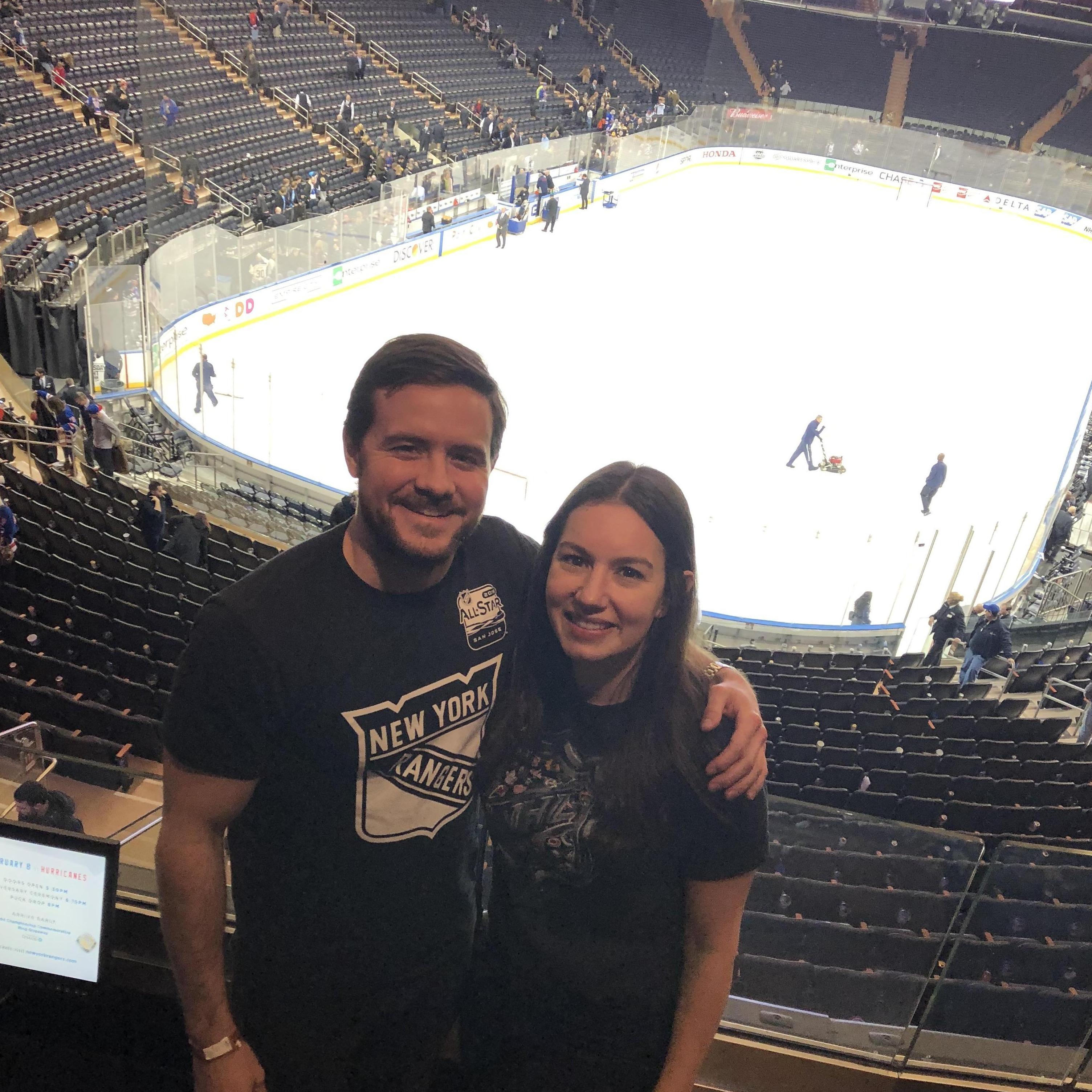 Rangers game at MSG