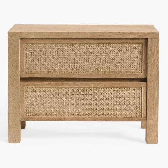 Marina Cane Nightstand, Seadrift
