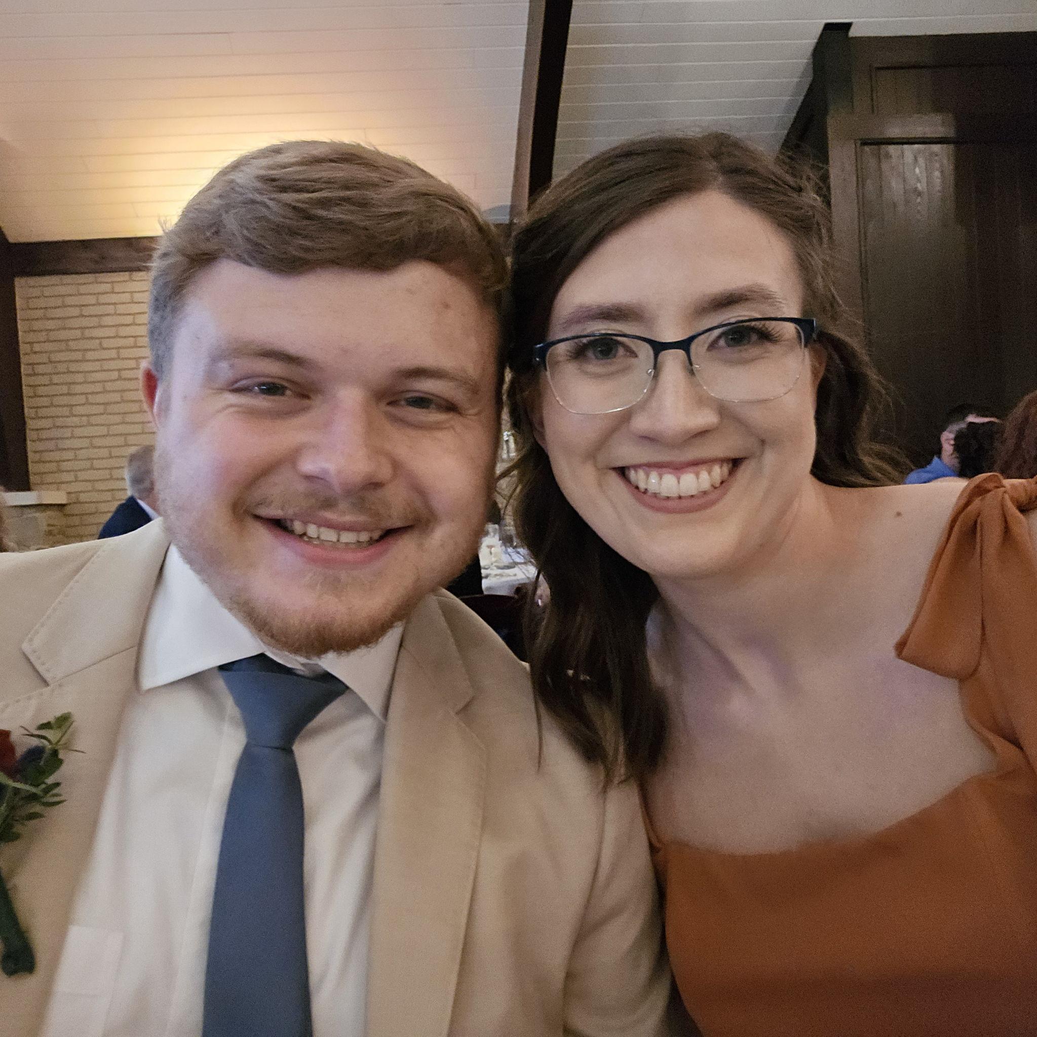 Lily and Andy's wedding in June 2025.