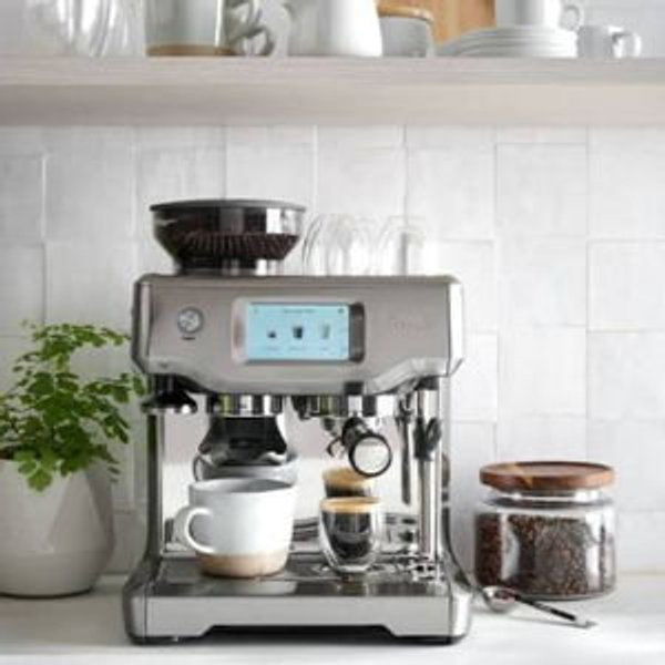 Breville - the Barista Touch Espresso Machine with 9 bars of pressure, Milk Frother and integrated grinder - Stainless Steel