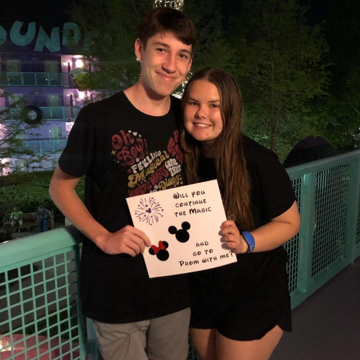 The best Prom Proposal to round out our disney trip