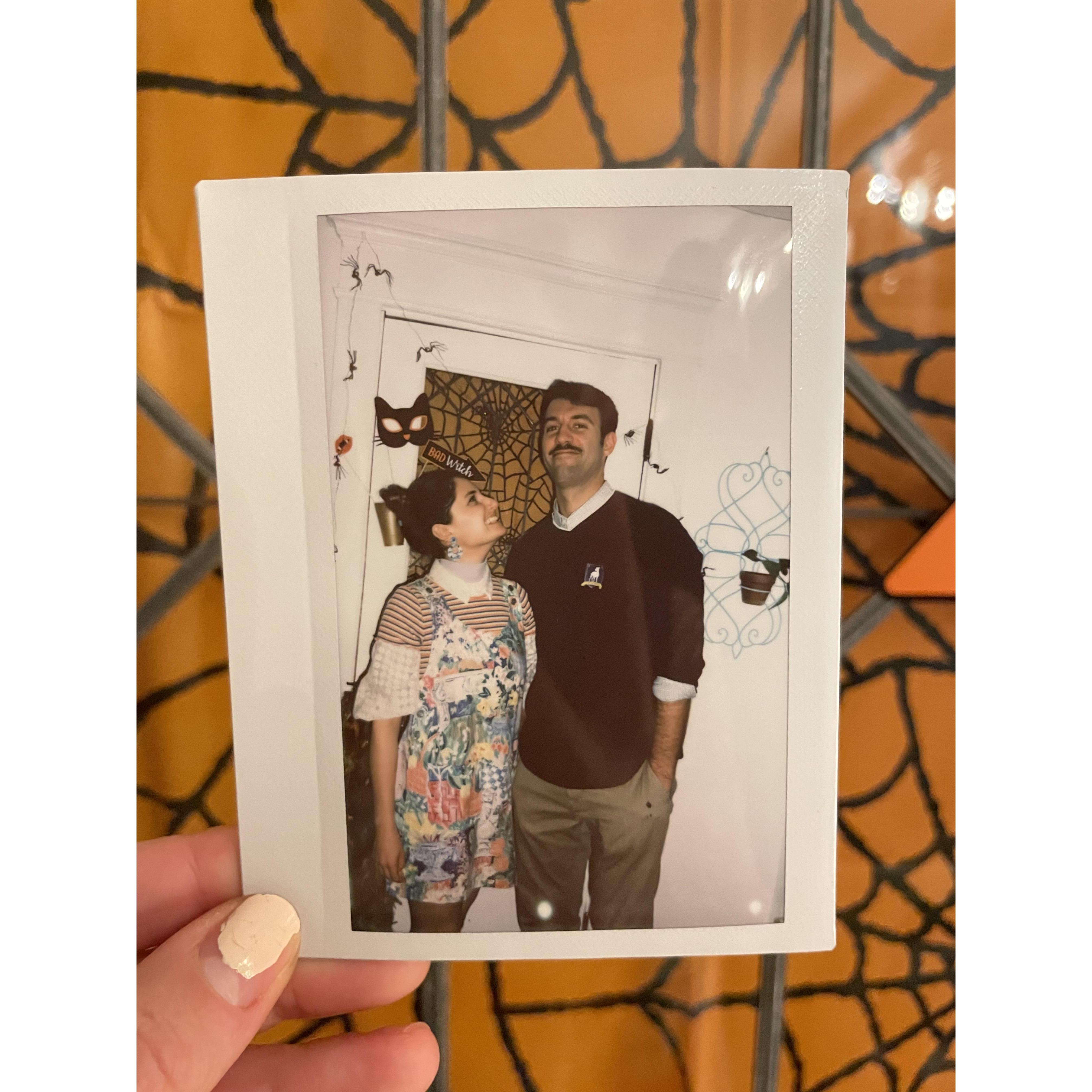 Halloween 2021 as Lily (from Sex Education) and Ted Lasso (from Ted Lasso)