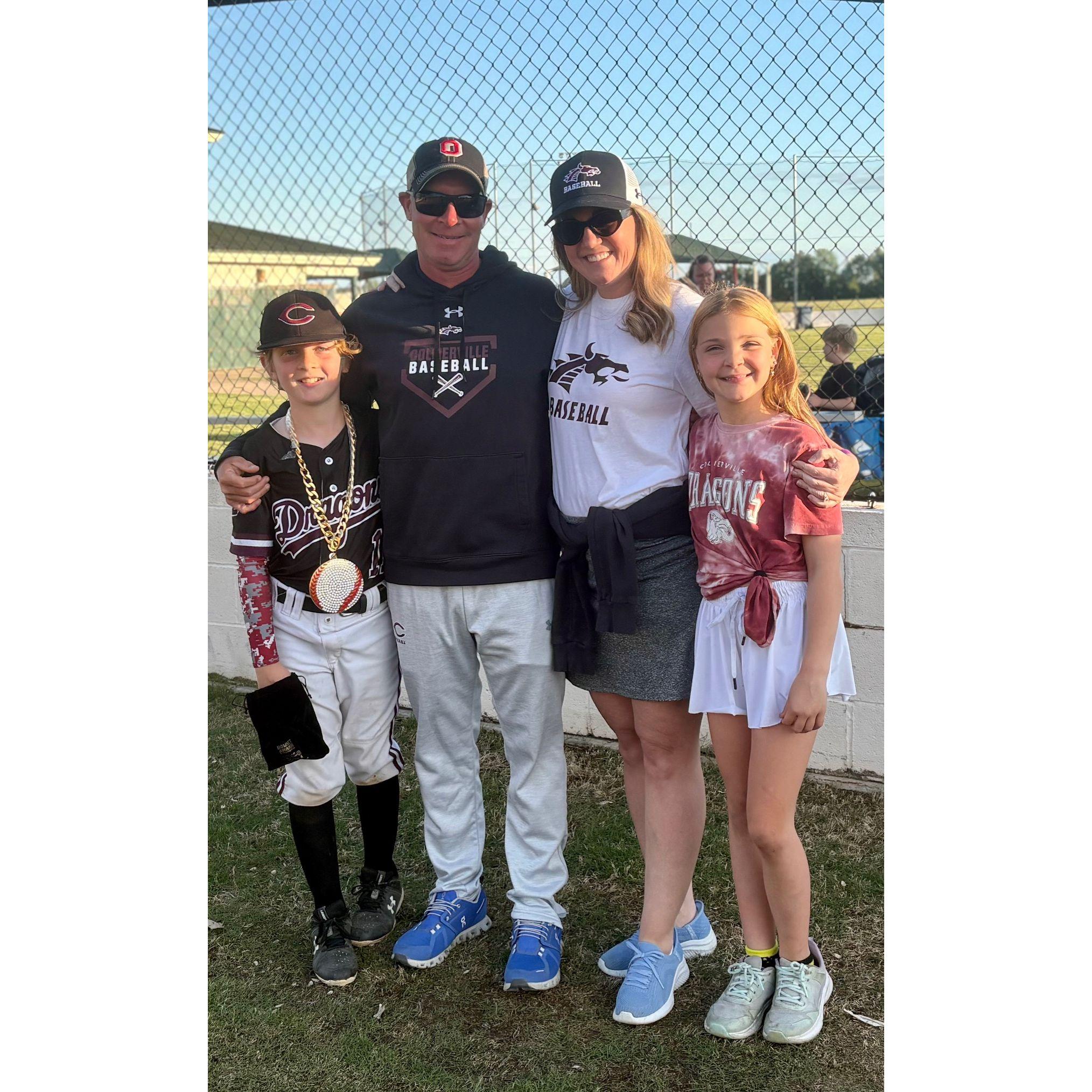 After Joey winning the championship baseball game!