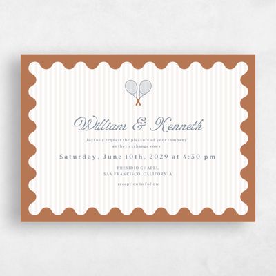 Tuscany, Brown Wedding Invitation - Marquesas Landscape
