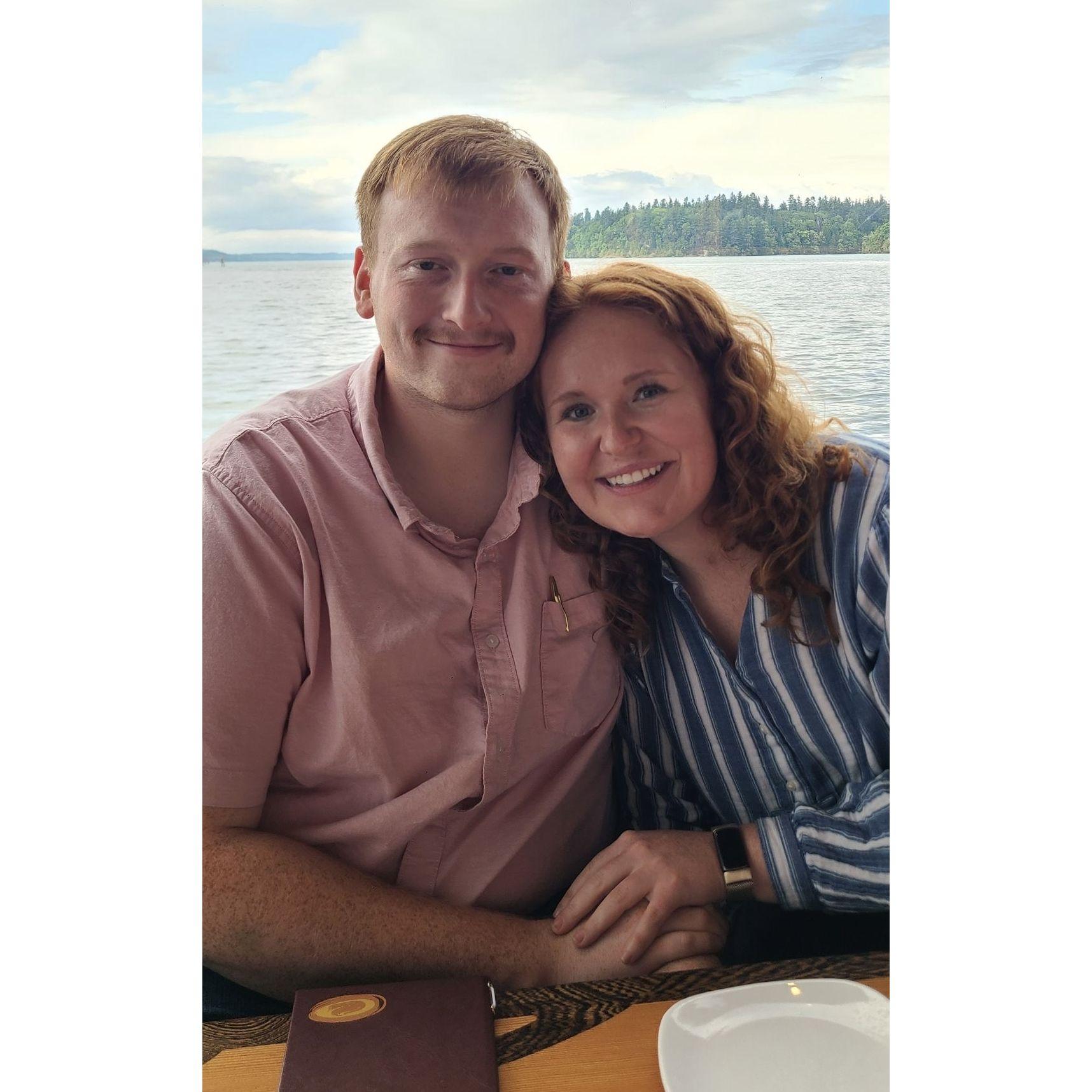 Dinner in Olympia for Kellen's mom's birthday. August 2023. (Olympia, WA)