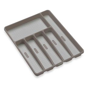 madesmart Six Compartment Cutlery Tray in Grey