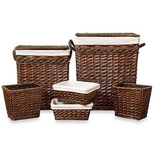 Lamont Home - Weston 6-Piece Hamper and Storage Baskets Set