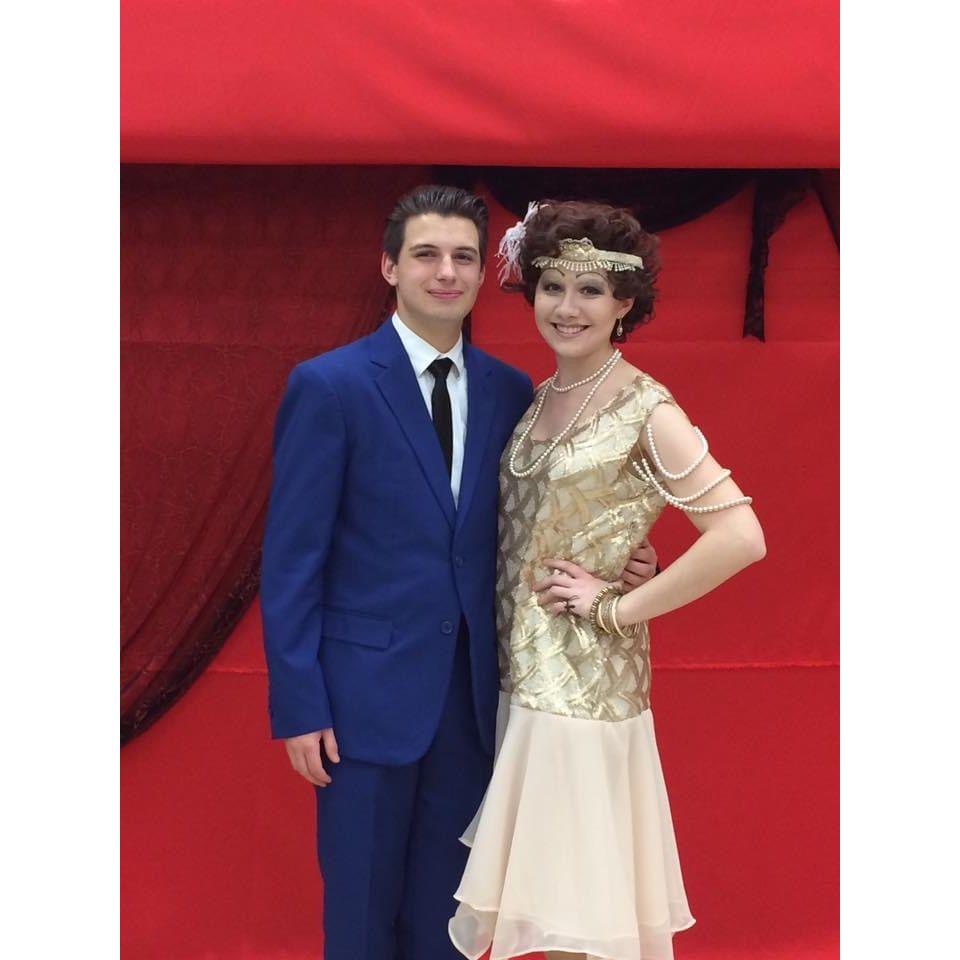 March 2017: Us in The Adams Family during our Senior Year
