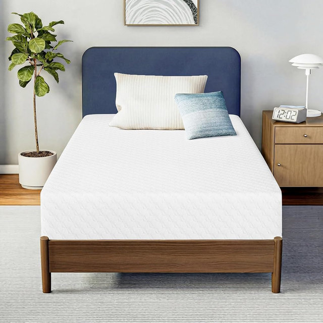 Neo Sleep 6 Inch Twin Cooling Gel Memory Foam Mattress, Medium Feel Comfort & Support with Pressure Relief, Breathable Memory Foam, CertiPUR-US Certified, Mattress in a Box (Twin, 6 in)