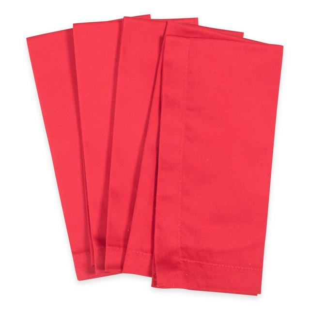 Solid Buffet Napkins in Red (Set of 4)