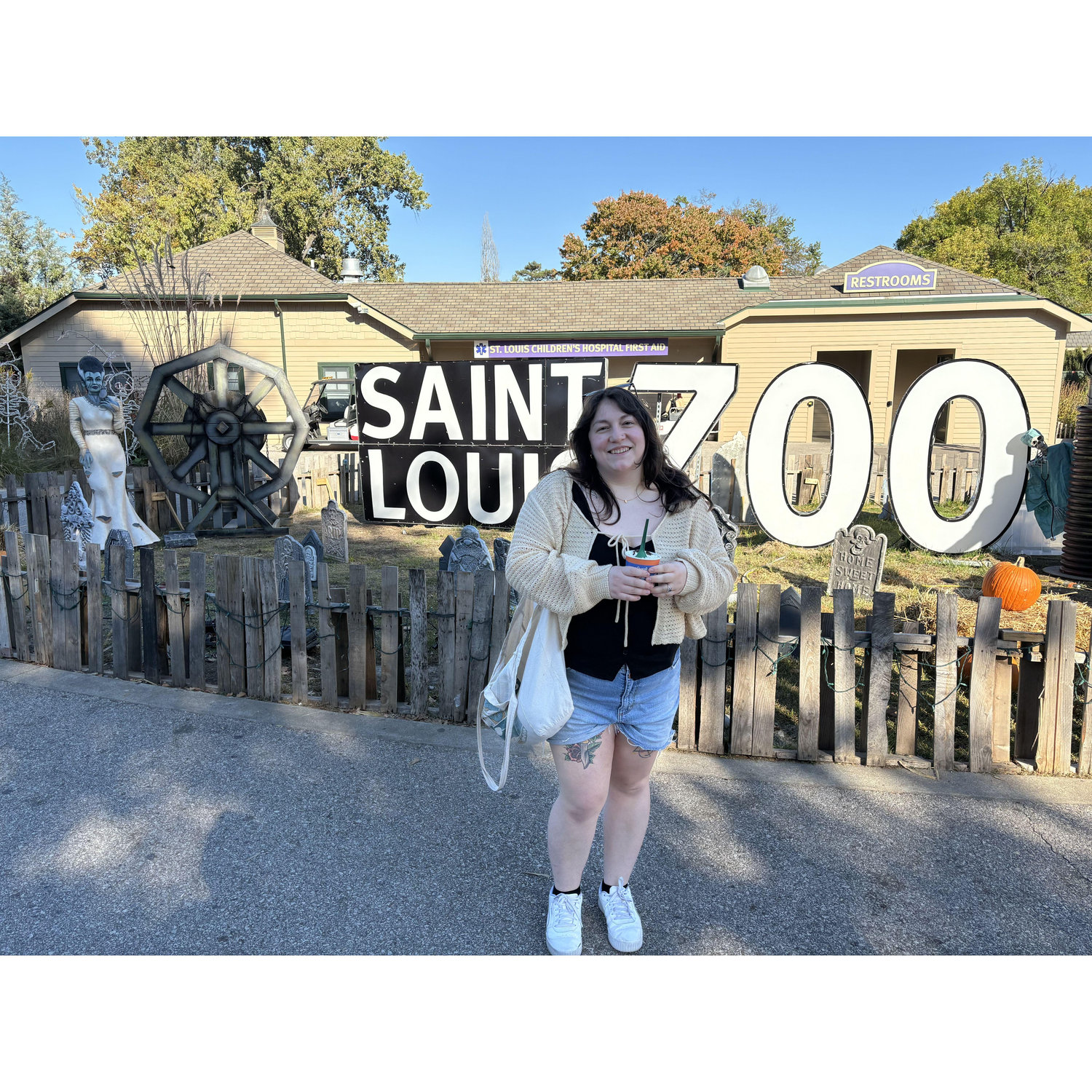 My gorgeous wife posing at the St. Louis zoo. We had such a good day exploring and seeing all of the animals!- Kelly