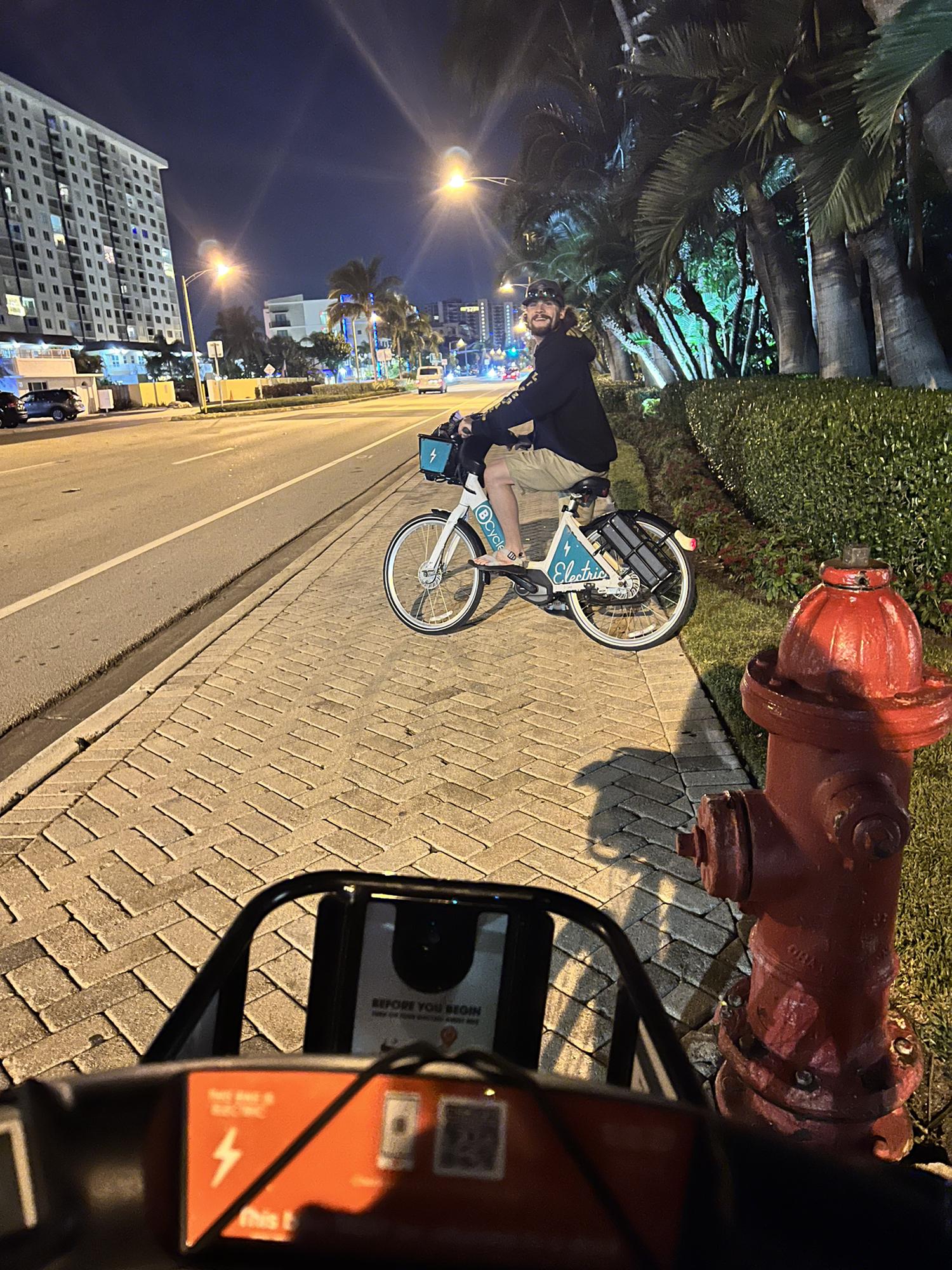 Late night bike ride in FL 🚲