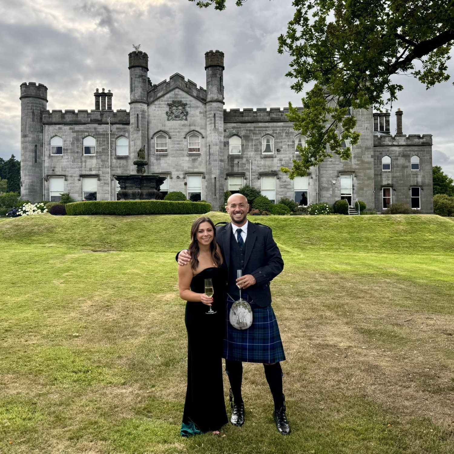 Wedding time in a castle in Scotland!