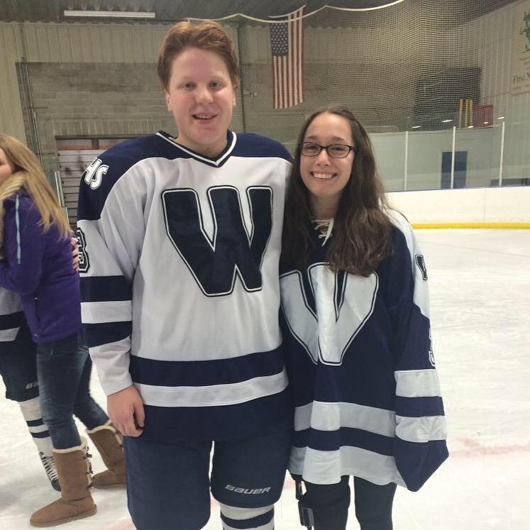 From the rink to forever: Sydney wore Spencer’s jersey, and now they’re stepping into a lifetime together.