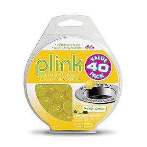 Plink 40-Pack Lemon-Scented Garbage Disposal Cleaner and Deodorizer