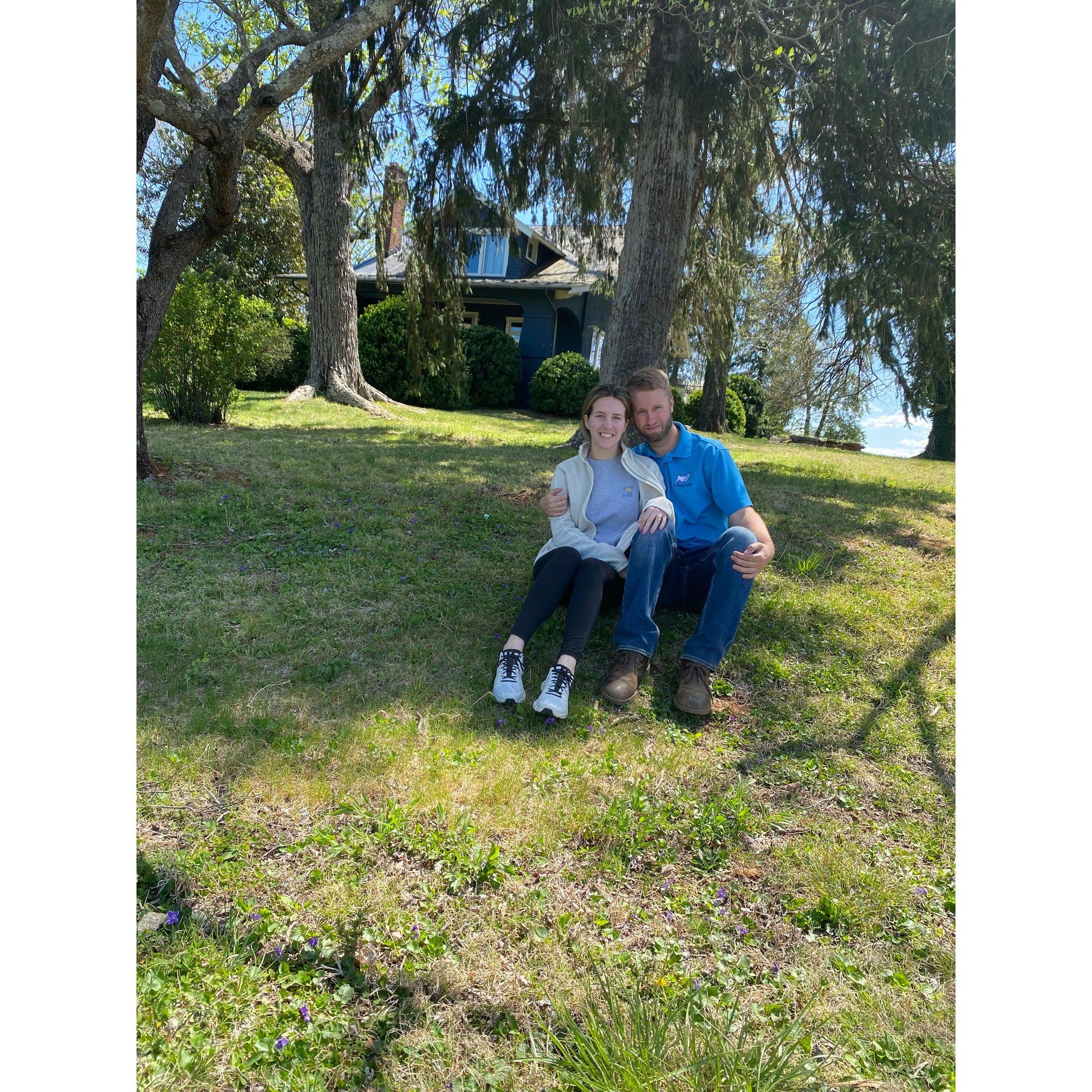 The day we got engaged! April 17, 2022