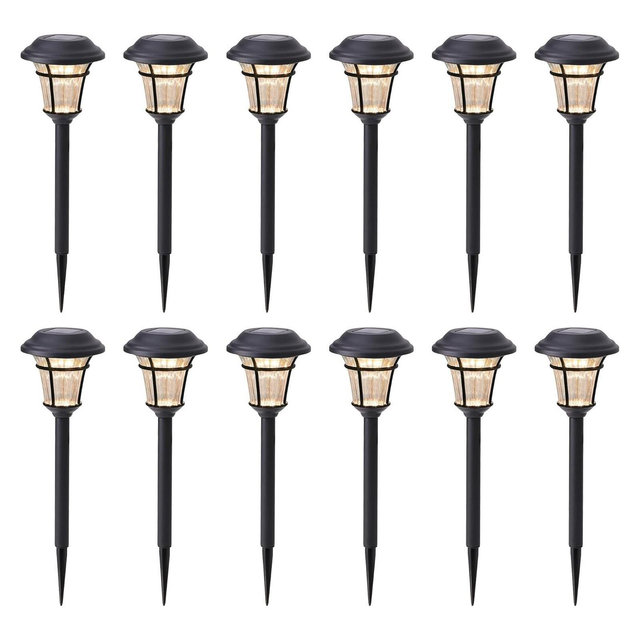 MAGGIFT Solar Pathway Lights, Outdoor Waterproof Garden and Yard Decor, 12-Pack
