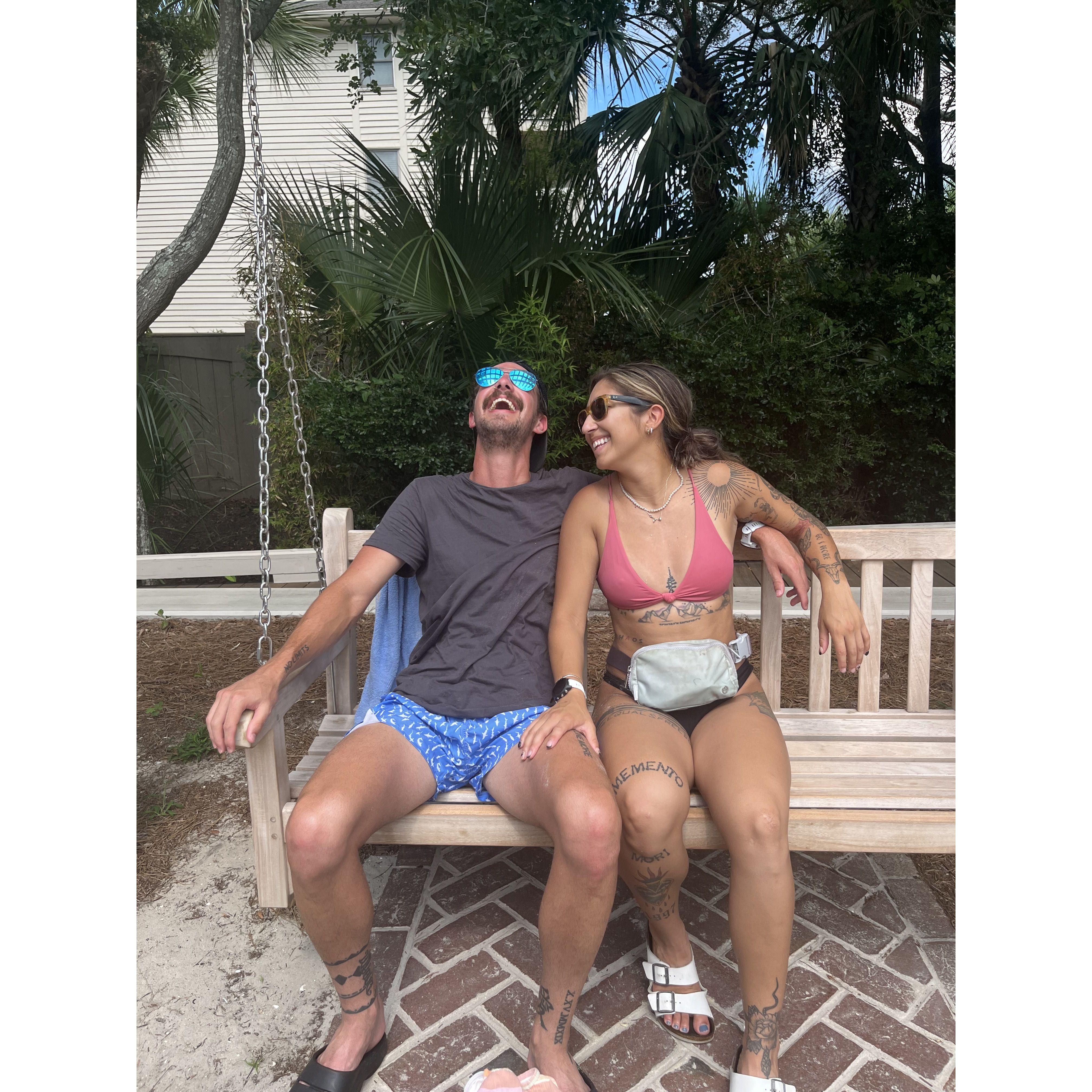 In August we enjoyed our last month of beaching before moving to NC!