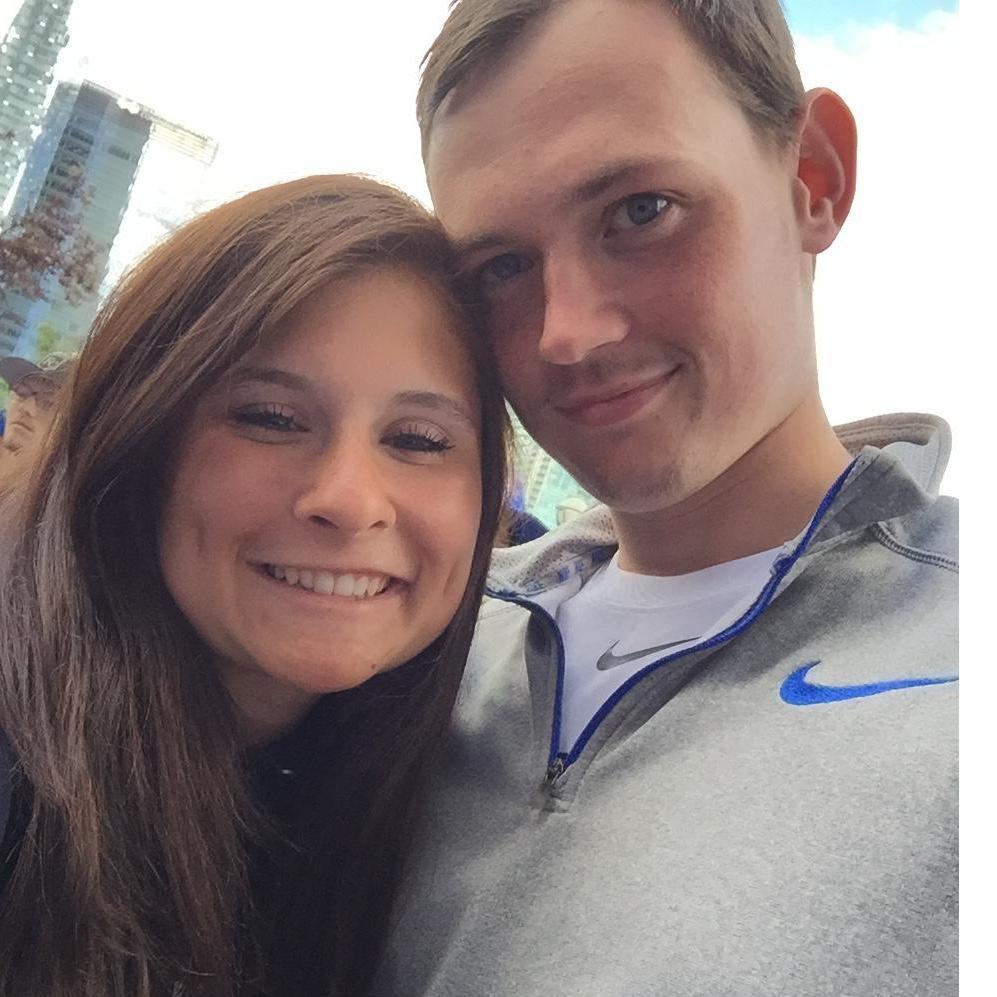 The first vacation we took together to Toronto to see a baseball game.