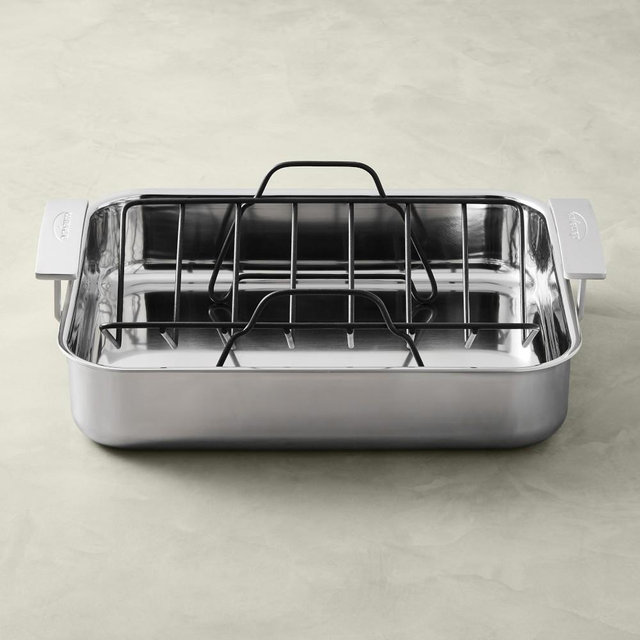 Demeyere Industry Stainless-Steel Roaster, Large