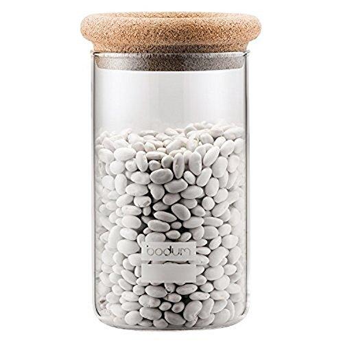 Bodum 8600-109-2 Yohki Coffee Storage Jar with Cork Lid, 1.0 l, 34 oz