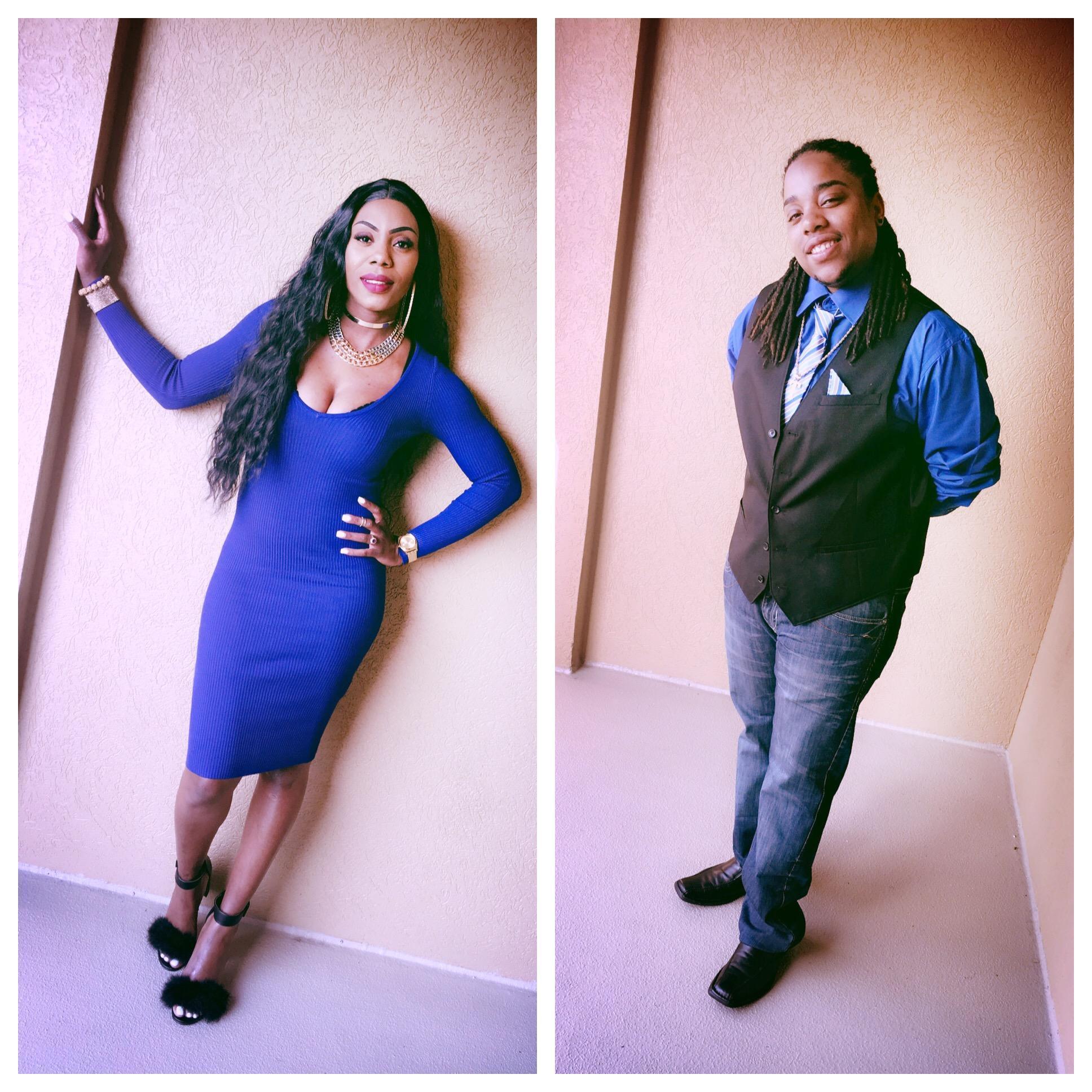 Pictures of us before dinner and Terri's proposal.