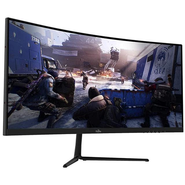 29" Curved 100Hz LED Gaming Monitor Full HD 1080P Ultra Wide HDMI DP Ports with Speakers, VESA Wall Mount Ready(DP Cable Included)
