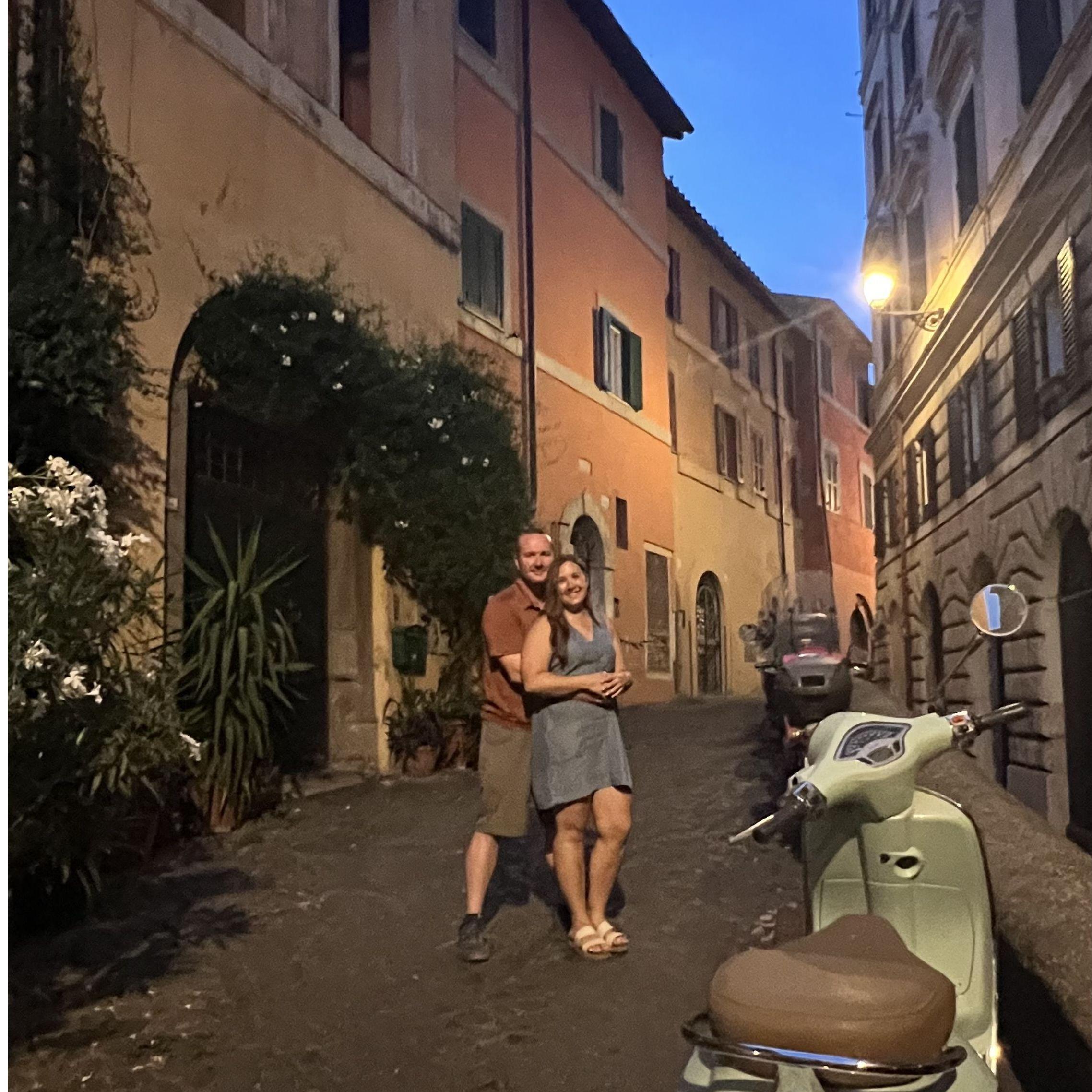 Out on the Italian town