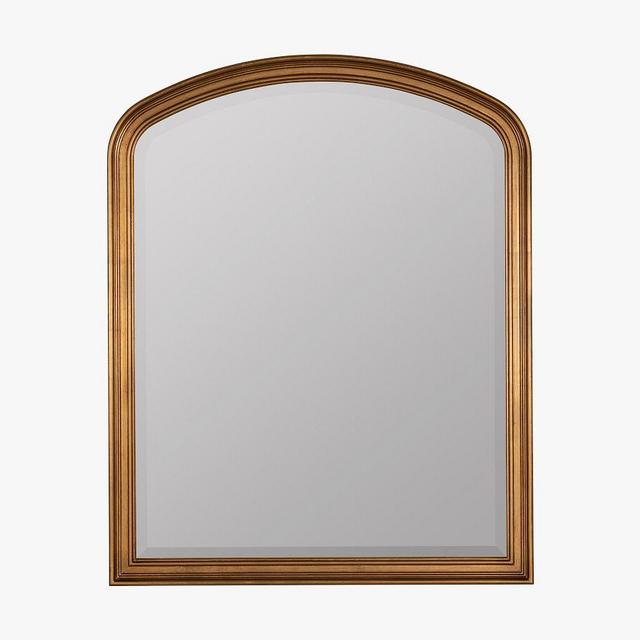 Stefan Arched Wall Mirror, Brass, 32"W X 40"L