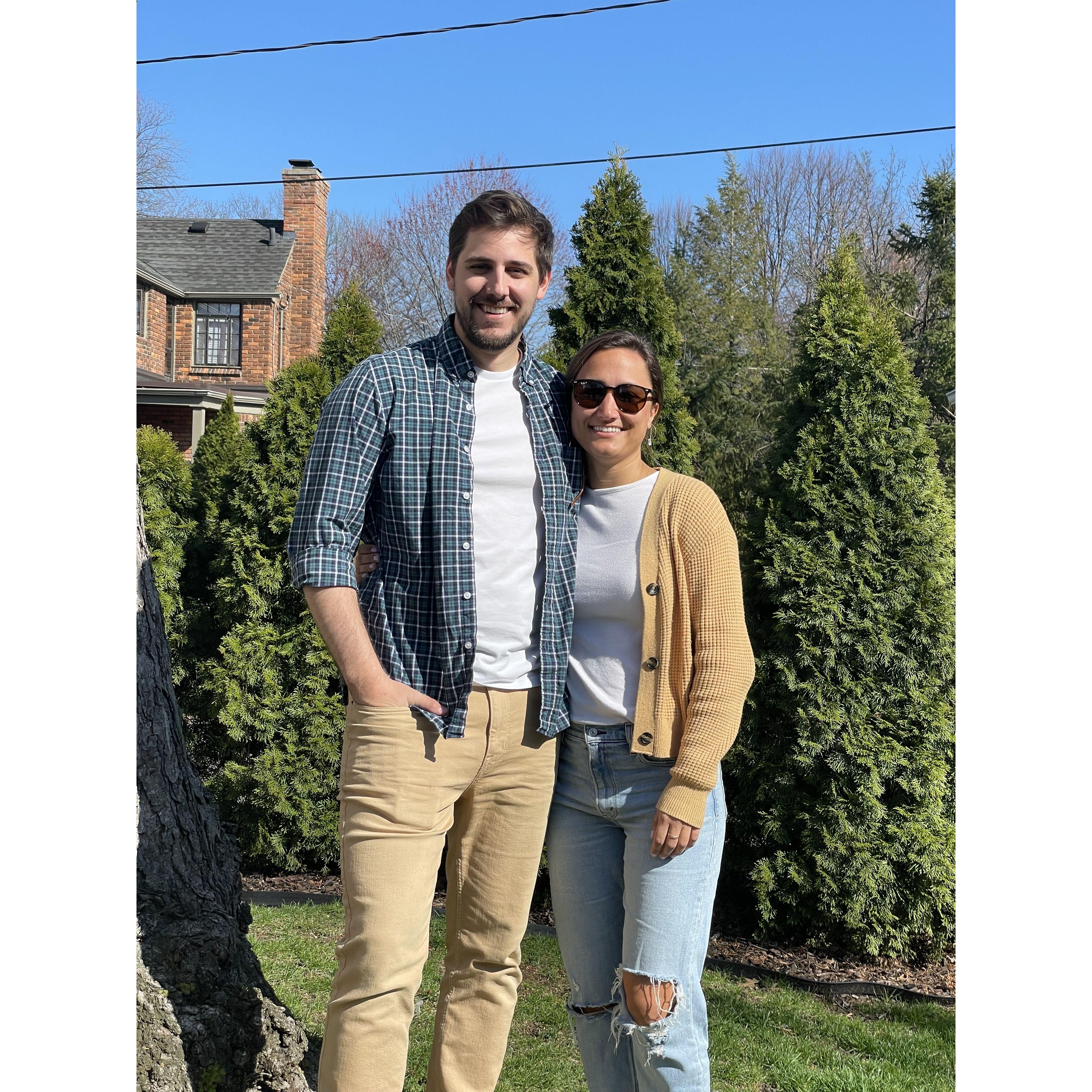 One of our first pictures together that wasn't a selfie