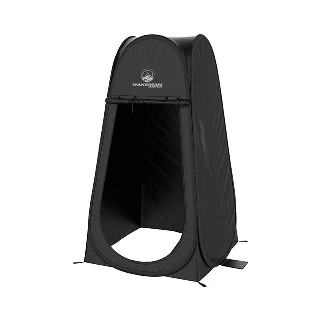 Portable Pop Up Pod- Instant Privacy, Shower & Changing Tent- Collapsible Outdoor Shelter for Camping, Beach & Rain with Carry Bag by Wakeman Outdoors