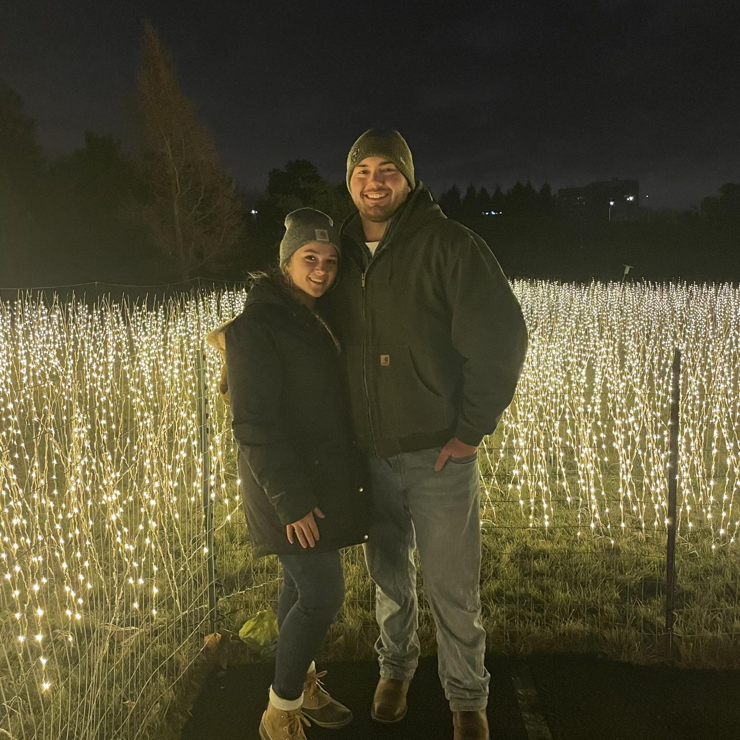 Another favorite tradition of ours is going to the light show at the Morton Arboretum every winter
