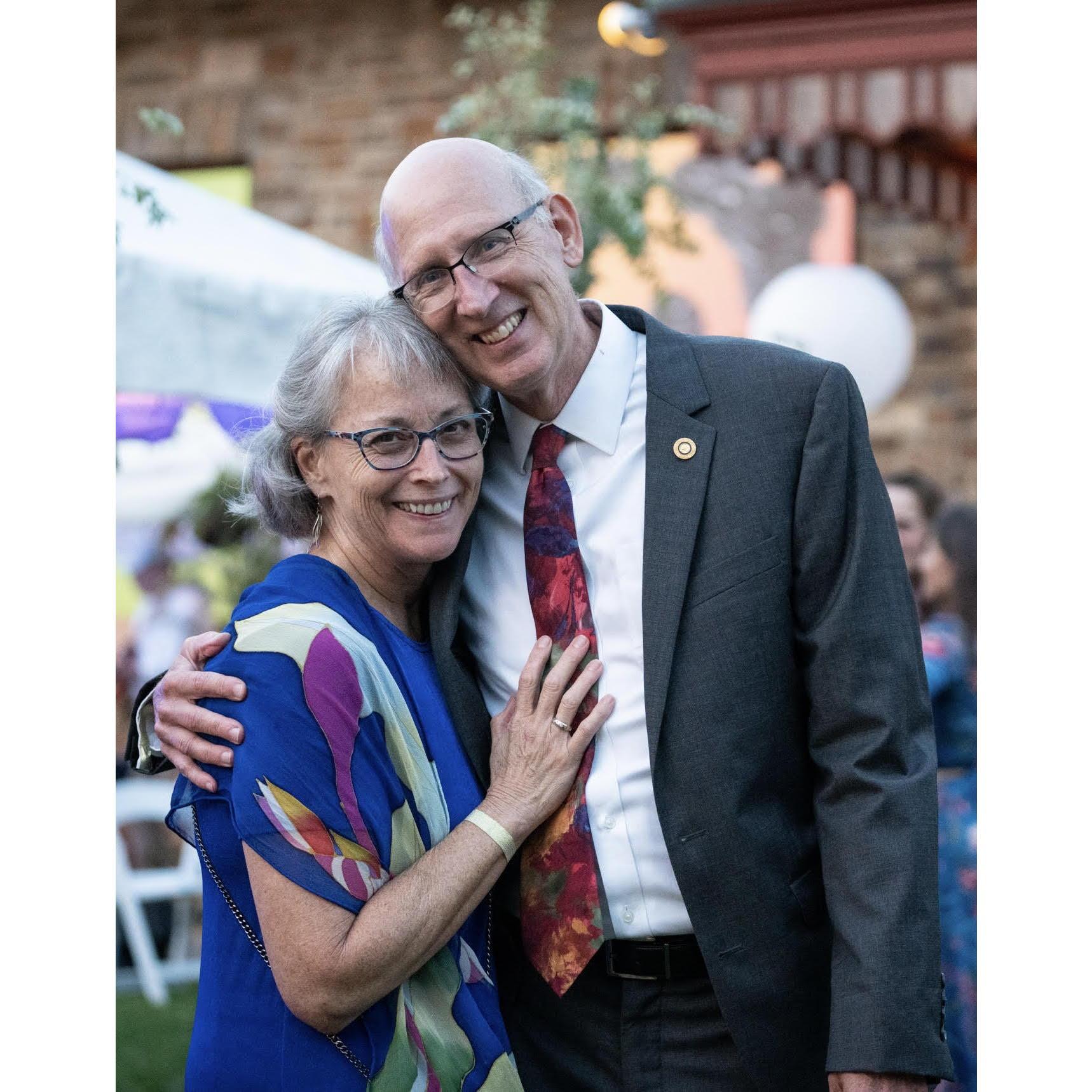 Dressed up for the Brattleboro Museum and Art Center Gala